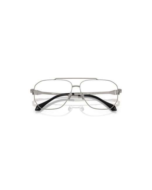 Versace Metallic 59Mm Square Optical Glasses for men