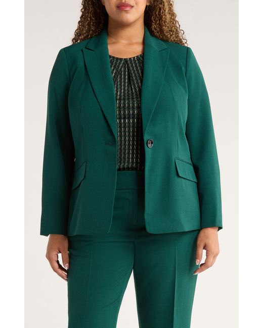 Kasper Green Peak Lapel Jacket