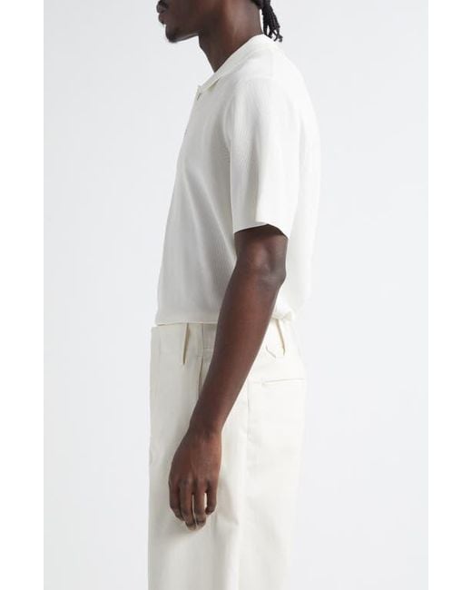 Jacquemus White Le Polo Maille Loose Fit Piqué Polo for men