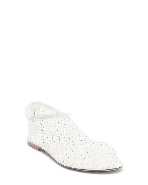 Steve Madden White Mino Flat