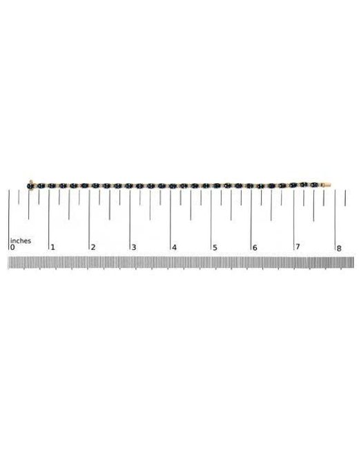 Haus of Brilliance Metallic 18K 3/4 Ct Diamond & 5 1/3 Ct Sapphire Link Bracelet