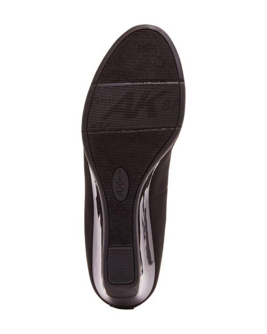 Anne Klein Black Taite Wedge Pump