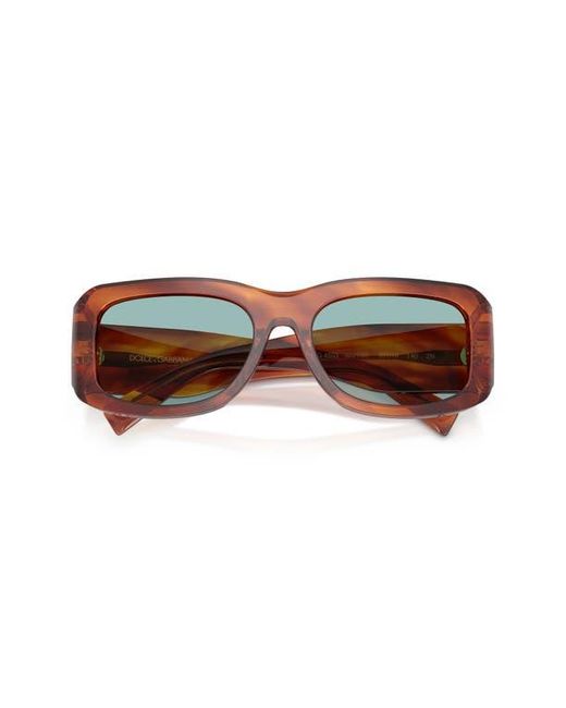 Dolce & Gabbana Blue 57Mm Rectangular Sunglasses for men