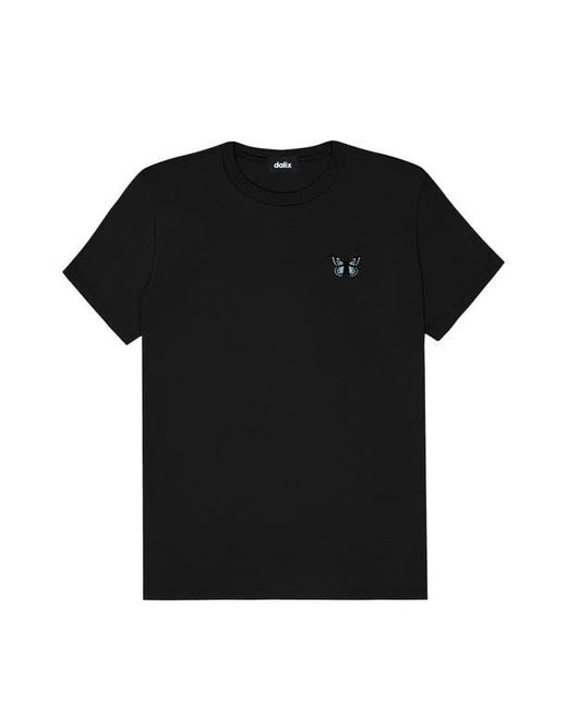 Alix Black Butterfly Relaxed Tee