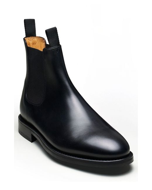 Morjas Black The Chelsea Boot for men