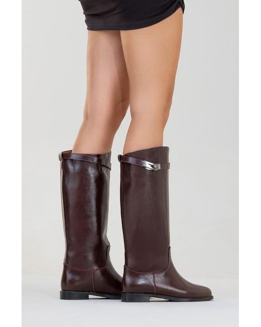 Prologue Shoes Brown Yoko Knee High Boot
