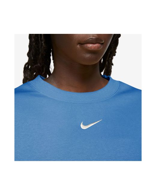 Nike Blue Phoenix Fleece Crewneck Sweatshirt