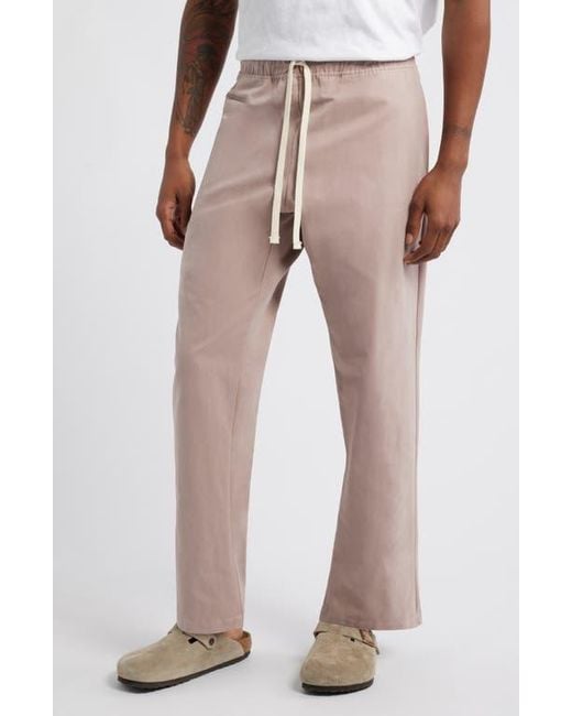 Standard Issue Natural Pd Cotton Blend Drawstring Slacker Pants for men