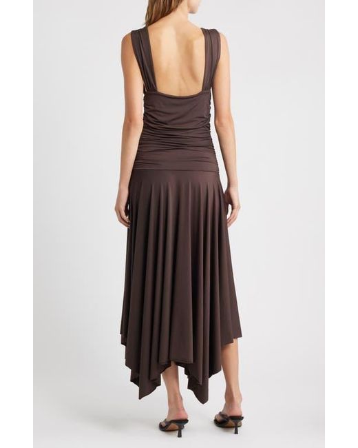Mango Brown Myri Sleeveless Maxi Dress