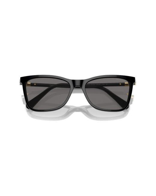 Swarovski Gray 55Mm Polarized Rectangular Sunglasses