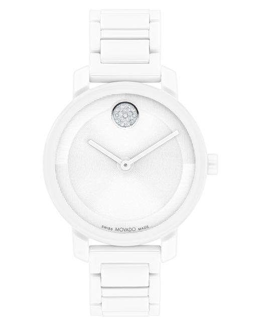 Movado White Bold Evolution 2.0 Bracelet Watch for men