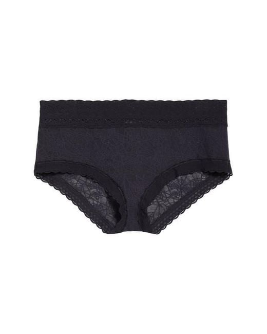 Meundies Black Allover Lace Hipster Briefs