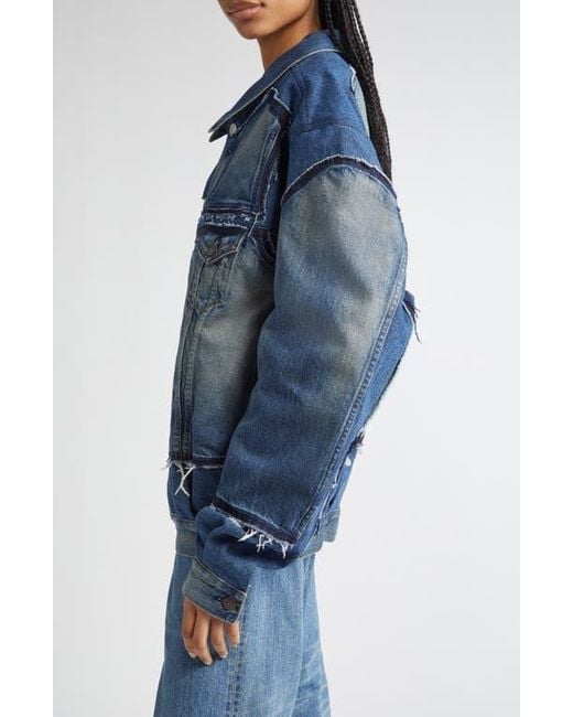 Junya Watanabe Blue X Levi's Deconstructed Denim Trucker Jacket
