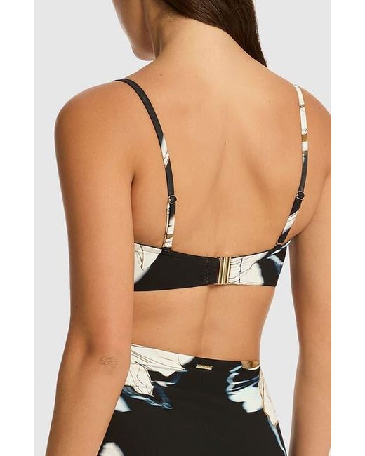 Sea Level Black La Luna Twist Front Bandeau Bikini Top