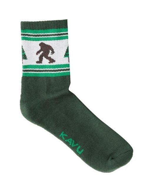 Kavu Green Robot Sock