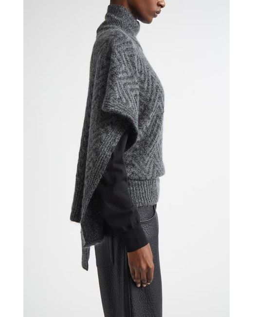 Missoni Gray Zigzag Sequin Poncho