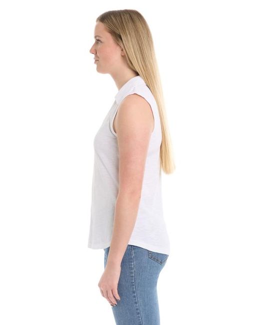 Wilt White Polo Shell Top