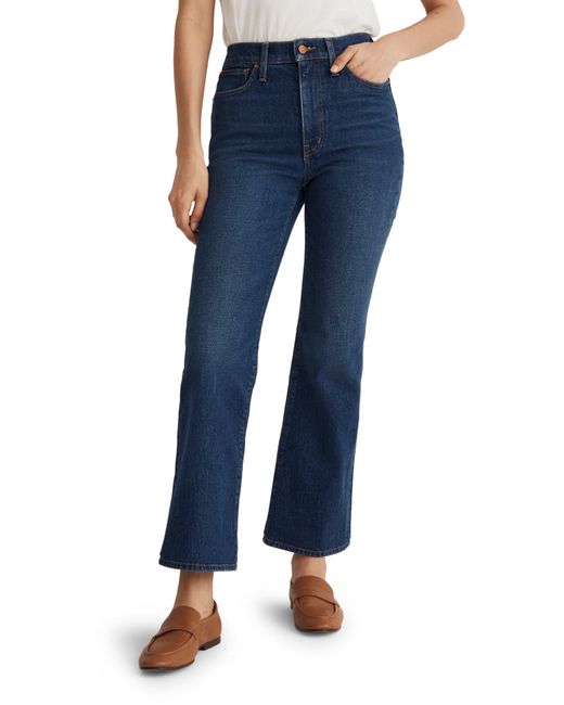 Madewell Blue The Perfect Vintage High Waist Crop Flare Jeans