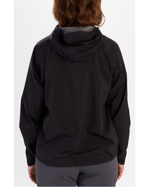 Marmot Black Superalloy Bio Packable Rain Jacket