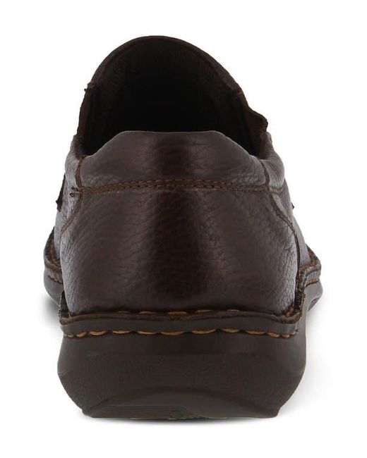 Spring Step Brown Niccolo Moc Toe Loafer for men