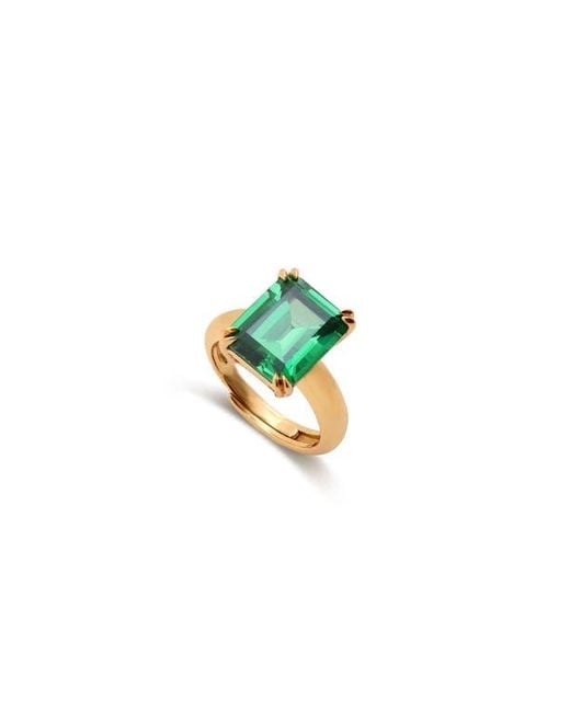 Retro Chic Blue Lime Glow Ring