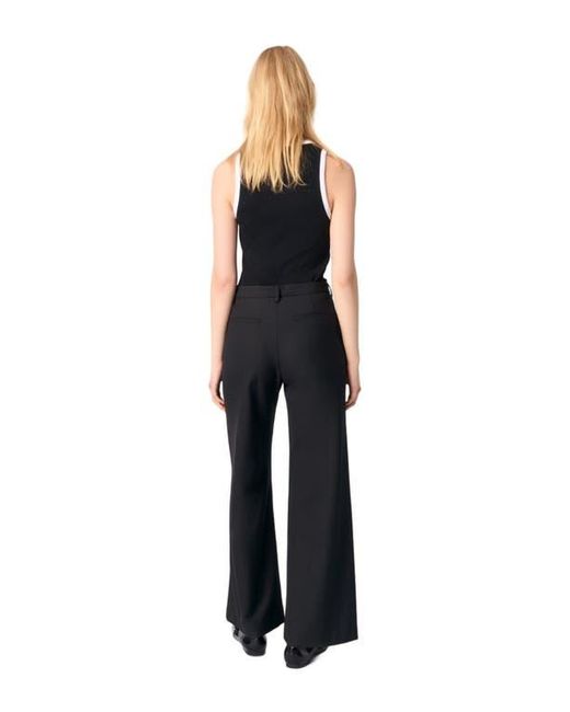 Maje Black Flared Trousers