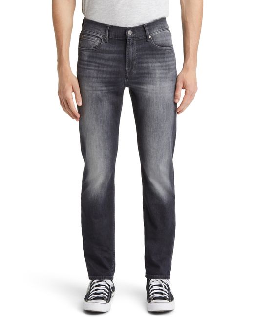 7 For All Mankind Blue Slimmy Slim Fit Jeans for men