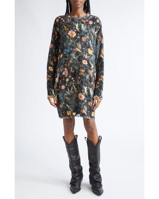slim fit dress slacks Grunge Stripes Ripped Sweater Dress main image 1
