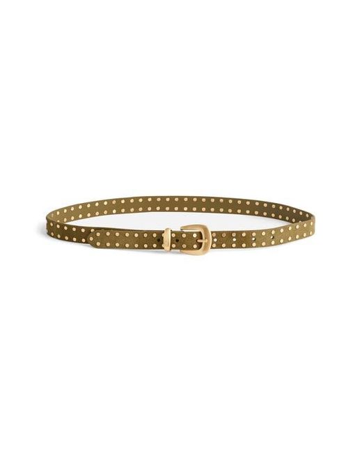 Madewell Multicolor Flat Studded Western Suede Belt