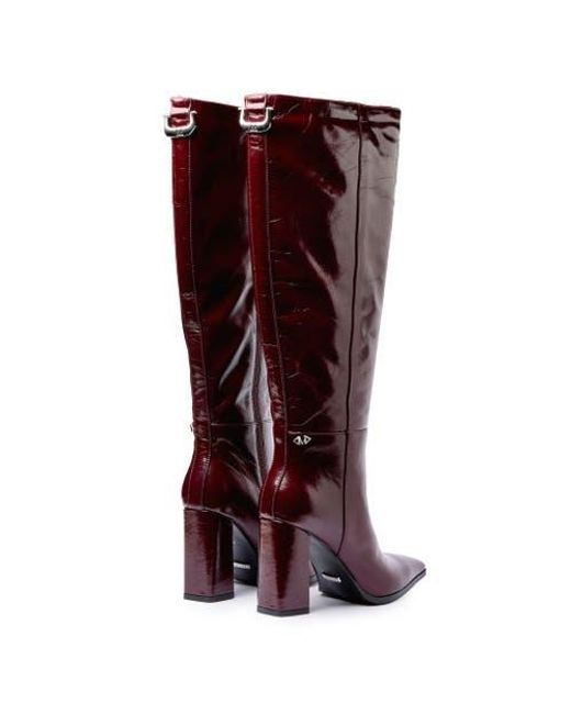 Mallet Red Sabelle Knee-High Boot
