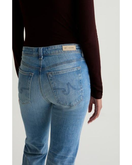 AG Jeans Blue Sandra Low Rise Straight Leg Jeans