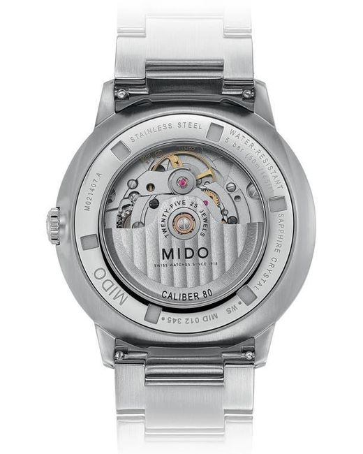 MIDO Metallic Commander Gradient Automatic Bracelet Watch, 40Mm