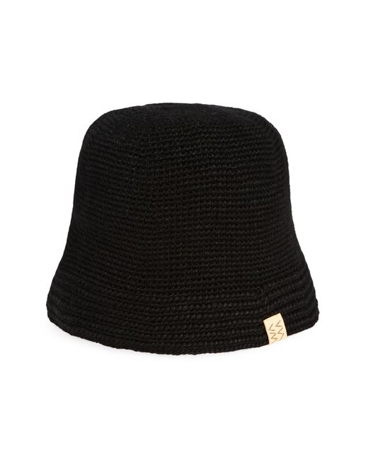Visvim Wool & Linen Crochet Bucket Hat in Black for Men Lyst