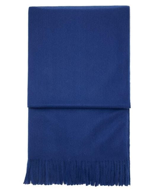 Mango Blue Fringe Scarf