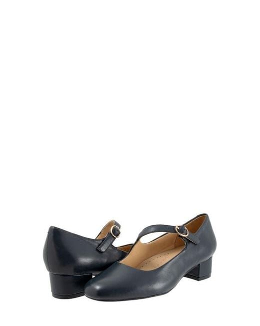 Trotters Blue Desna Pump