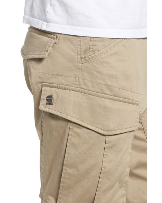 G-Star RAW Natural Rovik Tapered Fit Cargo Pants for men