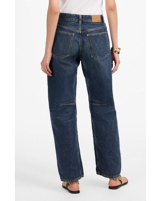 Madewell Blue The Darted Barrel Leg Jean