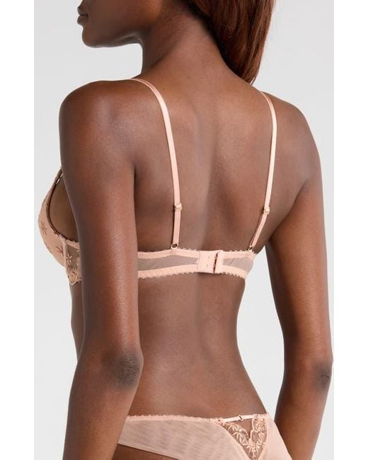 Etam Brown The Plunge Push-Up Bra