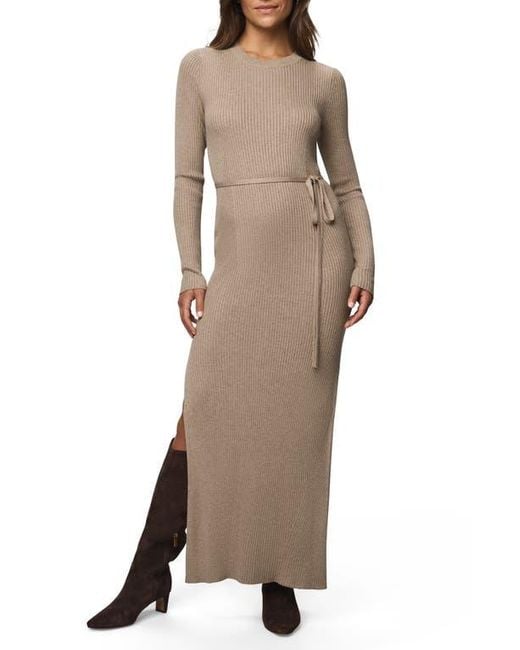 Splendid Women's Brown Georgie Long Sleeve Maxi Sweater Dress
