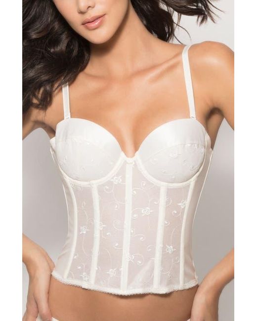 Dominique Intimates White Alana Low Back Convertible Strapless Longline Bra