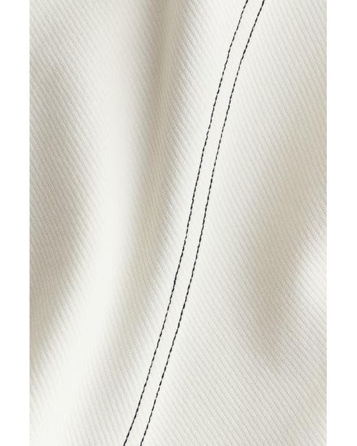 H&M White V-Neck Top