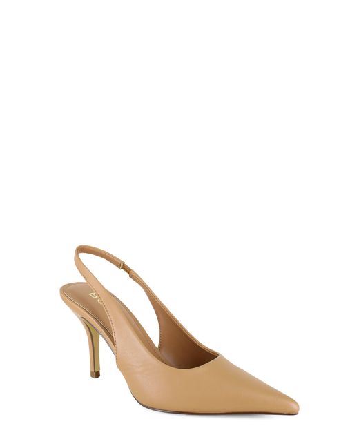 BCBGMAXAZRIA Natural Conny Pointed Toe Slingback Pump