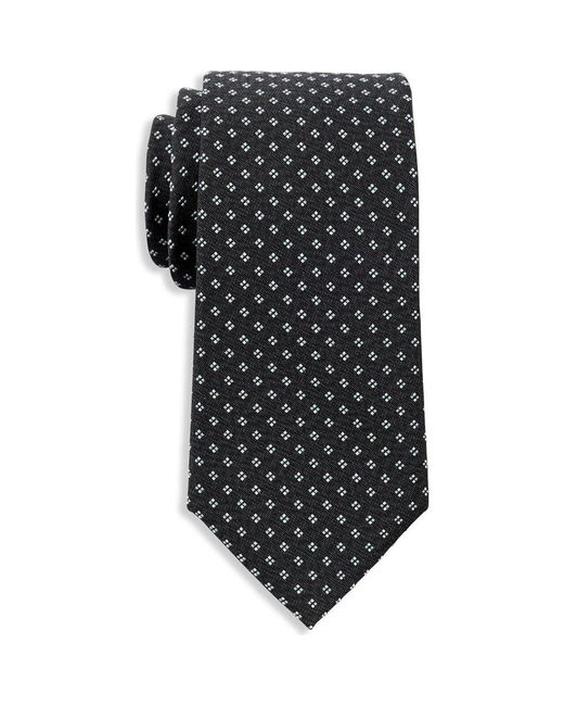 Michael Kors Black Big & Tall Alonso Neat Patterned Tie for men