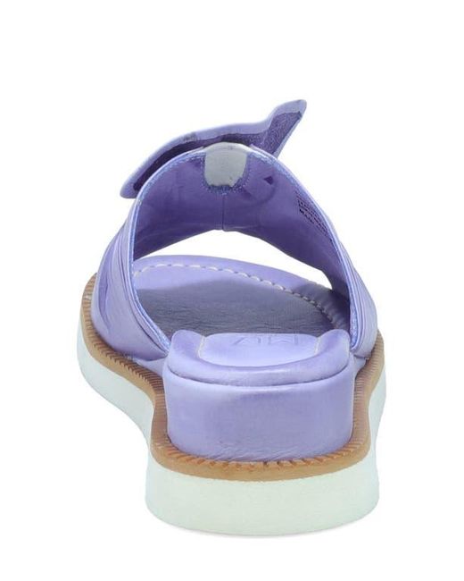 Miz Mooz White Evy Platform Wedge Slide Sandal