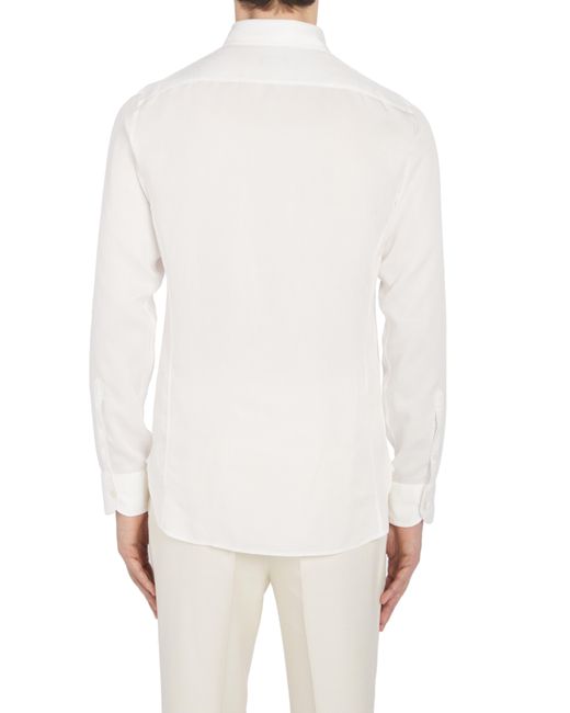 Tom Ford White Slim Fit Lyocell Button-down Shirt for men