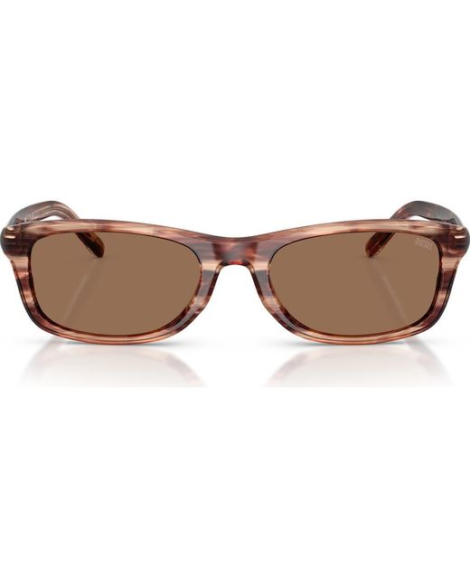 DIESEL Brown 54Mm Rectangular Sunglasses