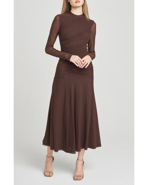 wayf brown dress Maeve Dress in Mahogany Brown main image 1