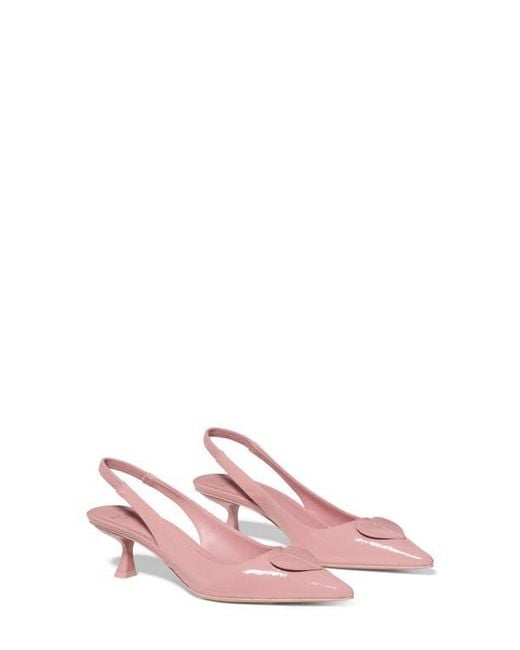 Kate Spade Pink Lover Crinkle Patent Leather Slingback Pump
