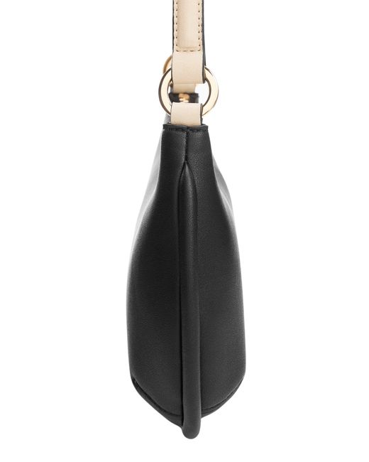 Mango Black Faux Leather Hobo Bag