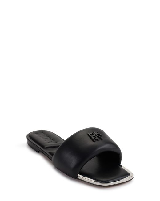 DKNY Black Slide Sandal
